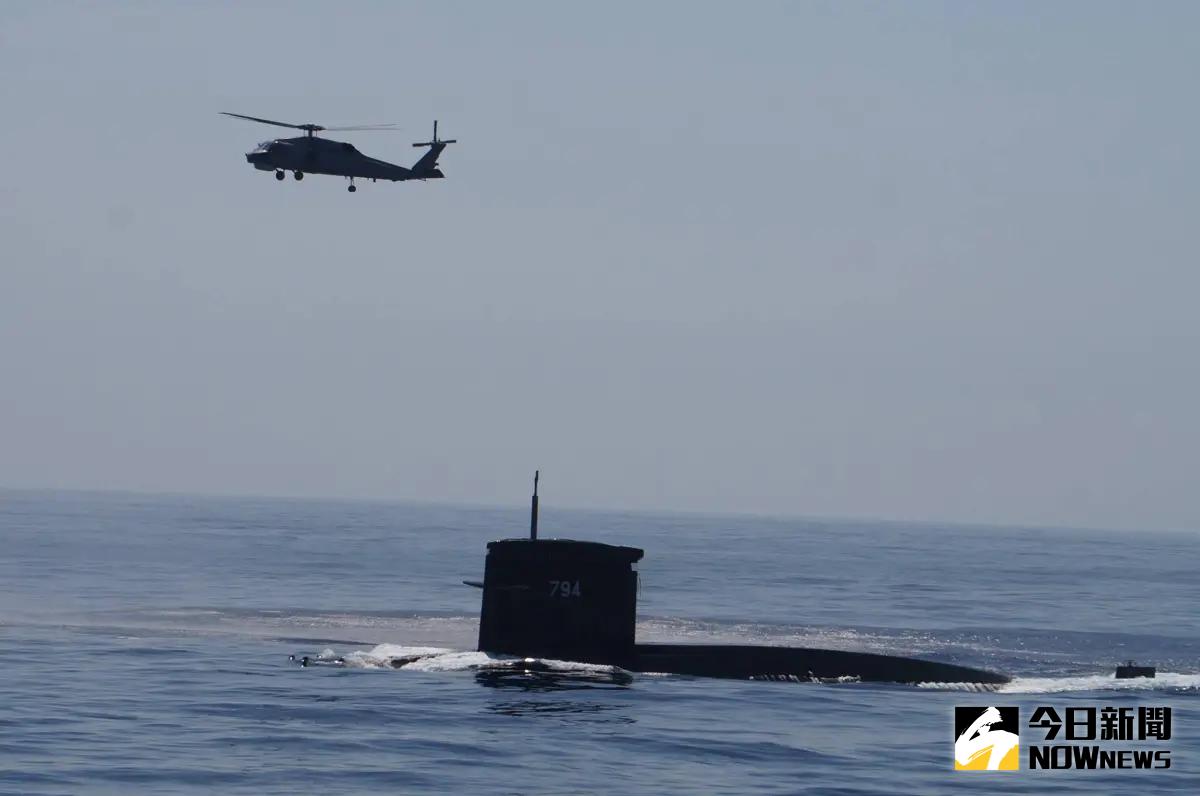 ▲海軍海虎潛艦3官兵落海仍失聯，軍方海空兵力持續搜尋。(資料照／記者呂炯昌攝)