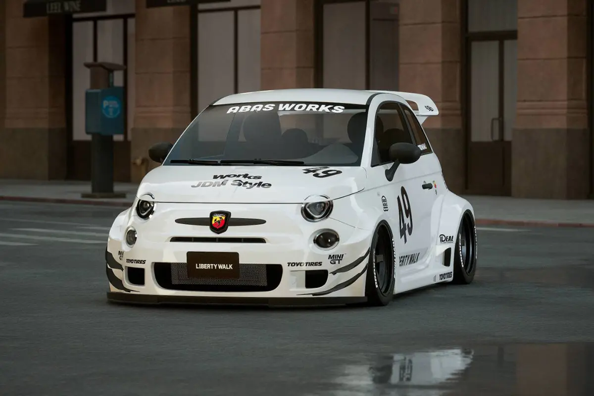 ▲ 15,000 美元打造壯毒蠍，Liberty Walk推出Abarth 595專用寬體外觀套件 