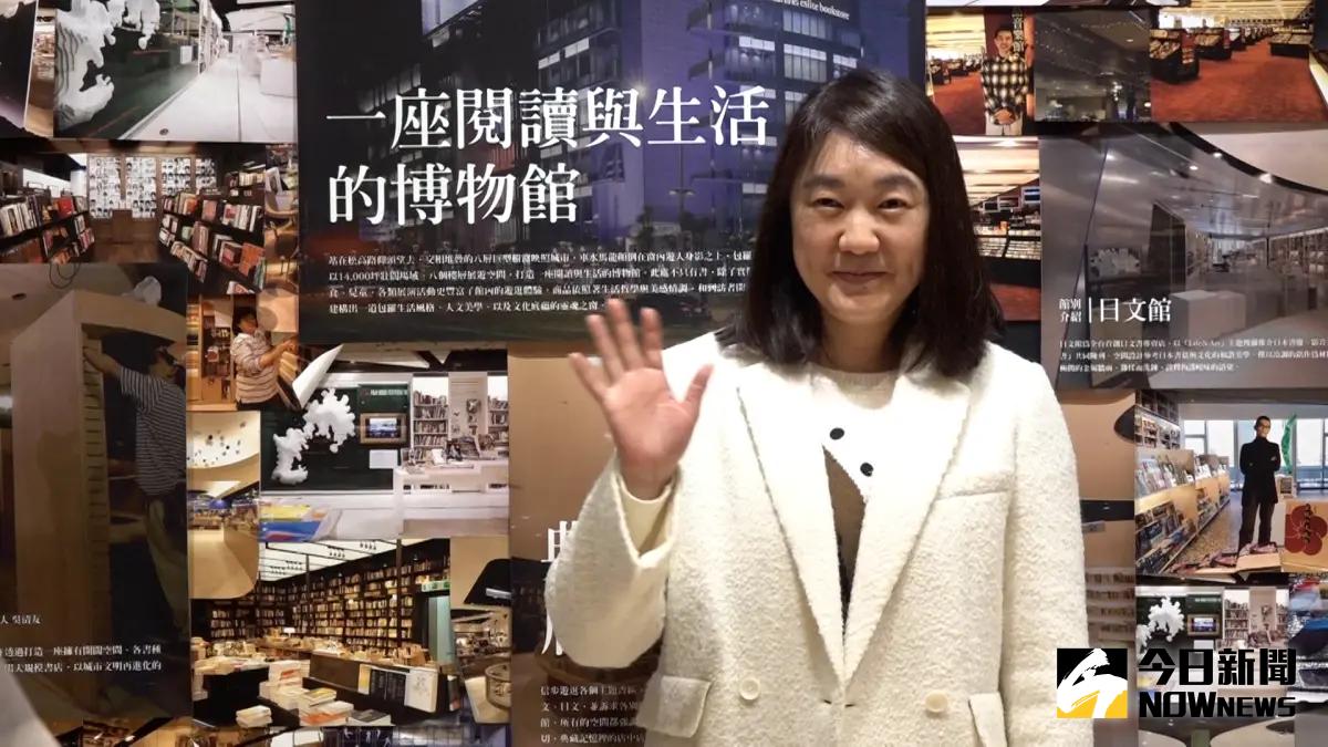 ▲誠品董事長吳旻潔今（24）日下午3點在信義誠品3樓一覽讀者留言，並提到明年有望虧轉盈。（圖／記者朱永強攝，2023.12.21）