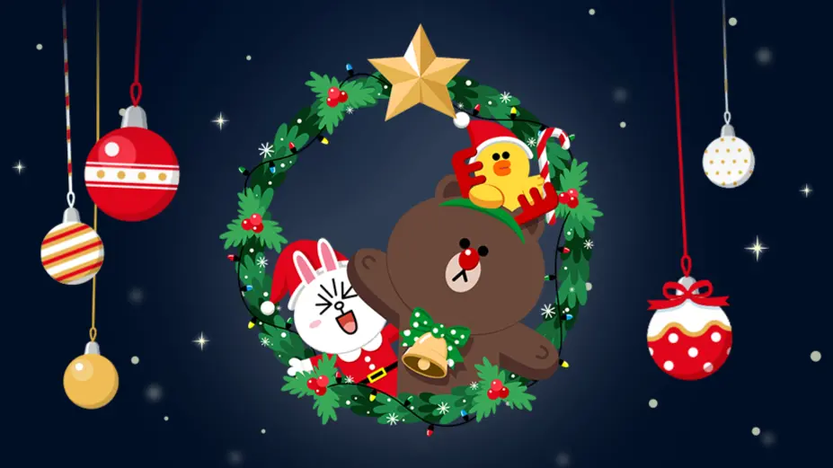 ▲聖誕夜貼圖來了，除了LINE聖誕貼圖免費下載，還有10張聖誕快樂圖片祝福必備。（圖／LINE）