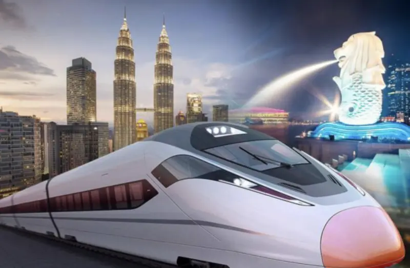 ▲連接馬來西亞與新加坡的「隆新高鐵」有望重啟。（圖／翻攝自klsescreener.com）