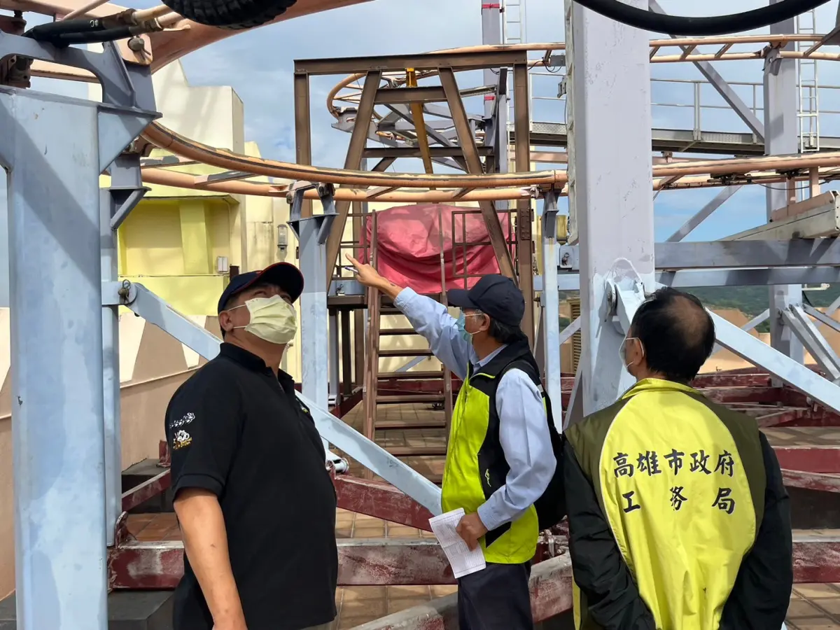 ▲高市府為讓民眾安心跨年來高雄FUN開玩，於今年12月針對高雄市6處機遊樂設施場所加強檢查，檢查結果符合規定。(圖／高市府提供)