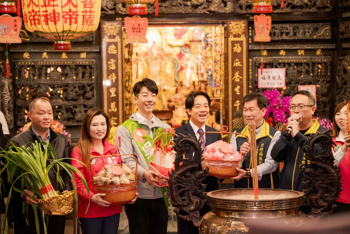 ▲賴清德今日第6度到中和替吳崢助選，提及國民黨對手家族富庶，但不能連政治權力都獨佔。（圖／賴清德競總提供）