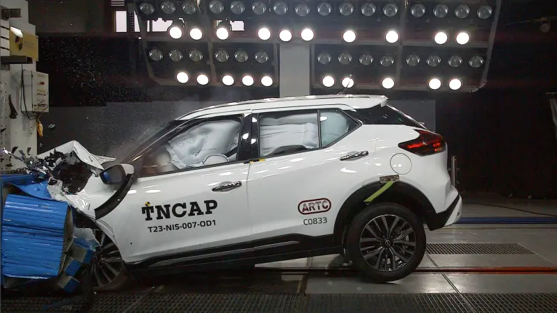 ▲TNCAP 新評等結果出爐！Nissan Kicks 獲得五星、Toyota Yaris 獲三星成績