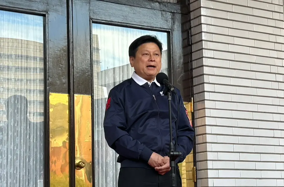 ▲立委傅崐萁怒批，黑金總舵就在民進黨。（圖／記者林怡昕攝，2023.12.27）