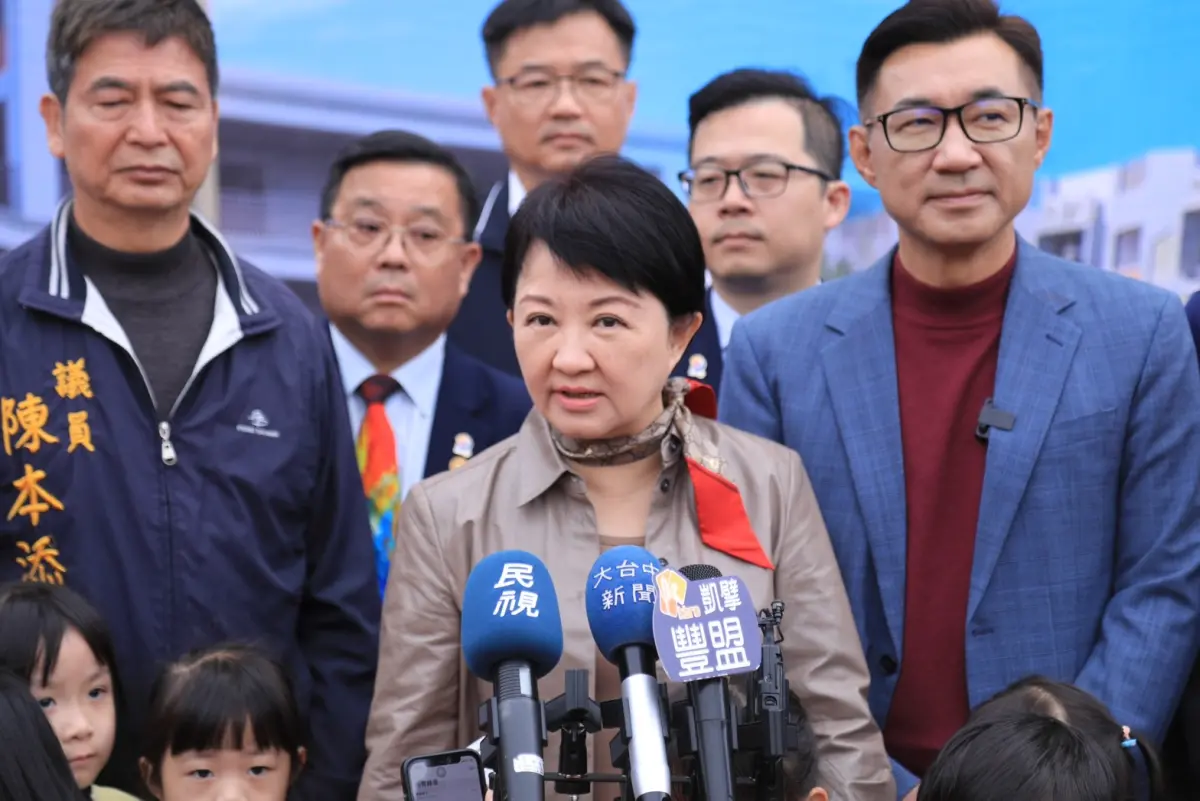 ▲市長盧秀燕證實，台積電確定落腳台中，而且是2奈米以下的最先進製程(圖／柳榮俊攝2023.12.27)