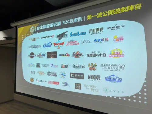 ▲2024台北國際電玩展 B2C 玩家區公布首波參展遊戲陣容。（圖／記者張志浩攝）