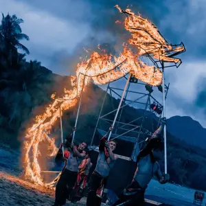 ▲風龍灣「風龍」副視覺意象照。（圖／屏東縣府提供）