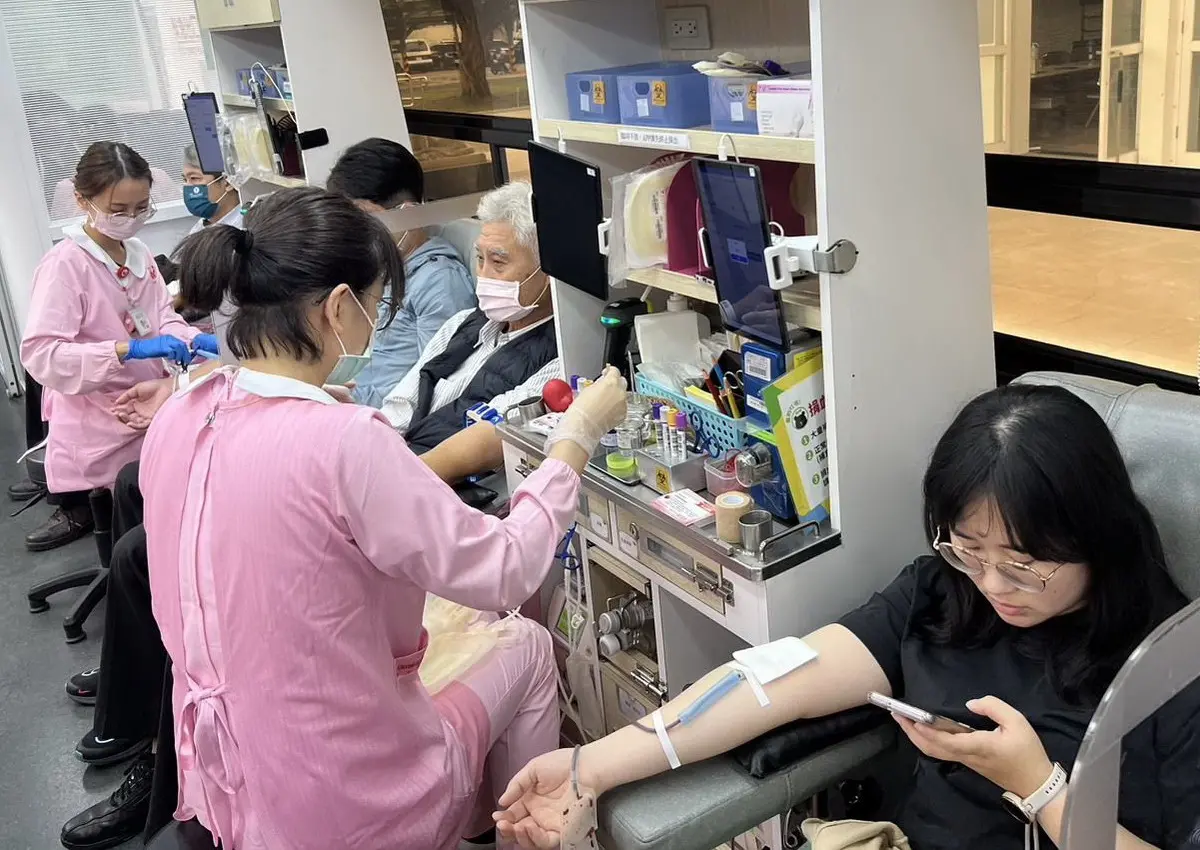 ▲台灣中油公司煉製事業部年終號召員眷挽袖解血荒。(圖／中油煉製事業部提供)