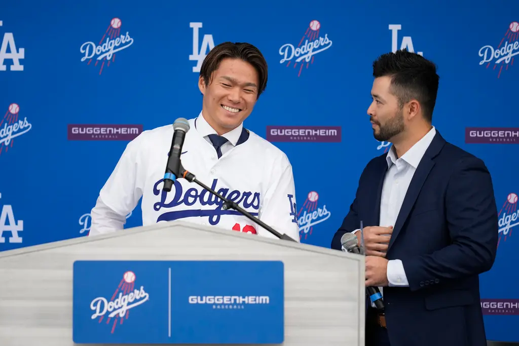 ▲日籍好手山本由伸加入道奇的原因，跟大谷翔平有關，翻譯來頭也不小。（圖／美聯社／達志影像）