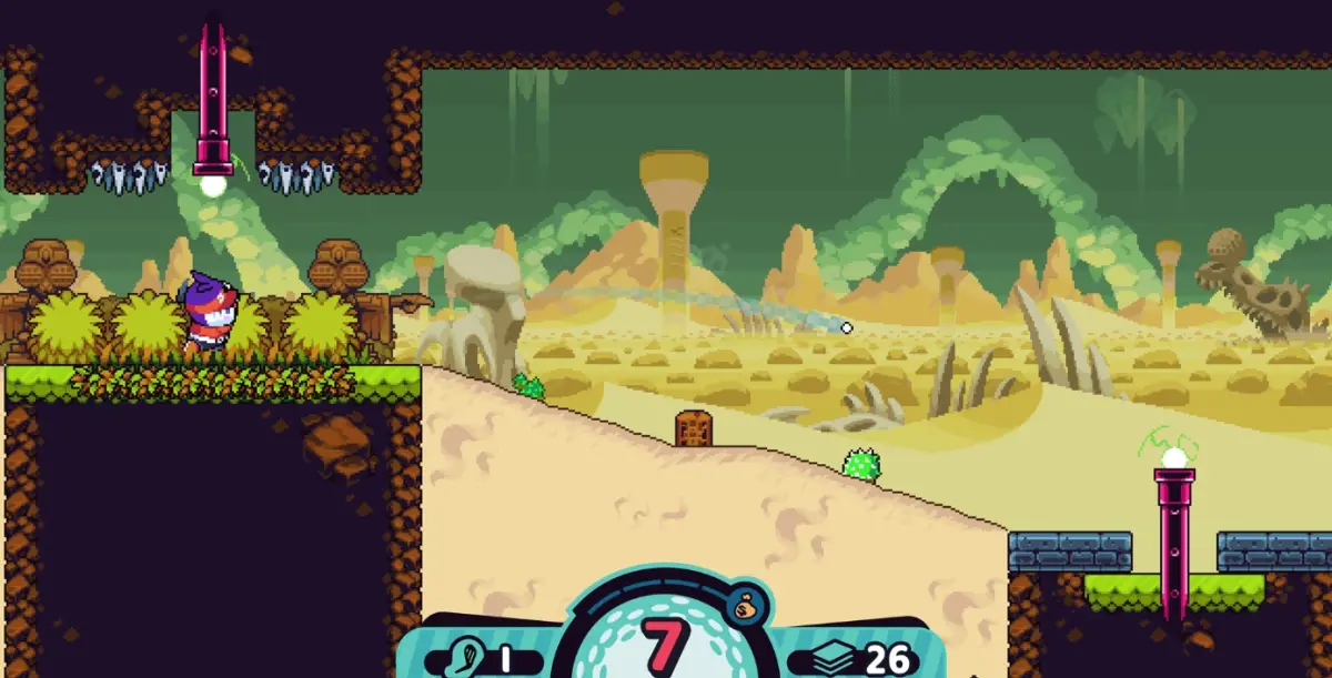 ▲Epic Games 持續在冬季特賣會推出每日免費戲時領取遊戲，今（28）日登場的則是來自日本的獨立遊戲《Cursed to Golf》。（圖／Epic Games官網）