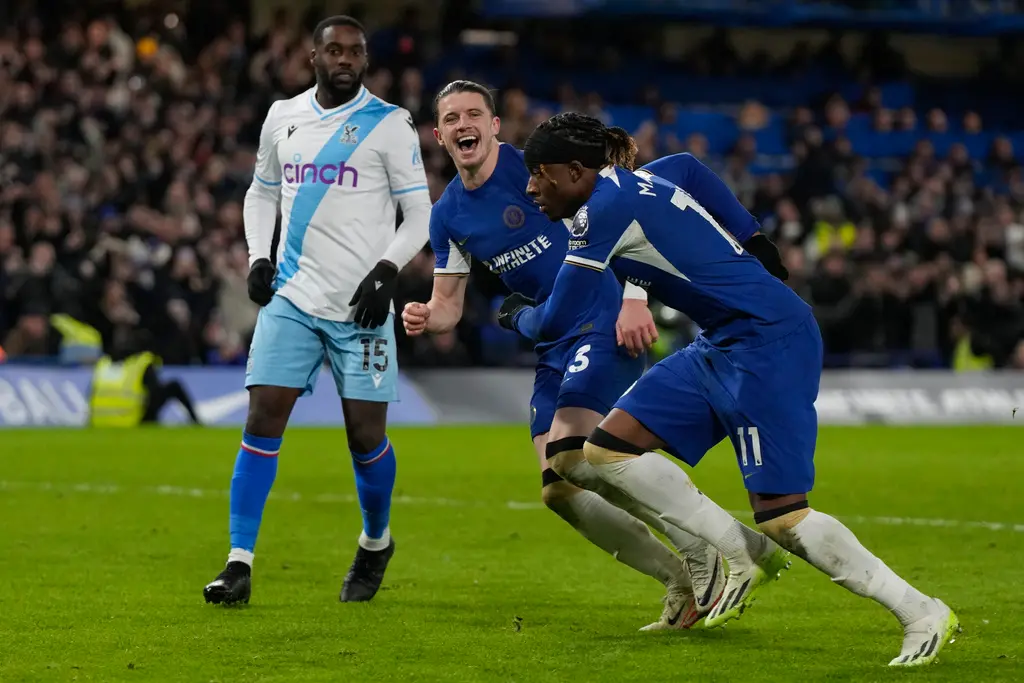 ▲年僅21歲的前鋒Noni Madueke踢進12碼罰球，成為致勝功臣。（圖／美聯社／達志影像）