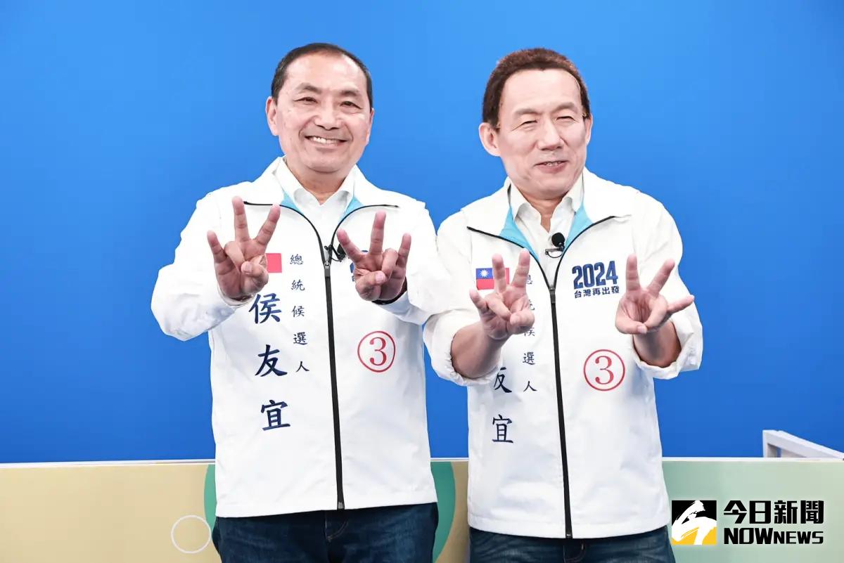 ▲國民黨總統候選人侯友宜說，只要郭子乾邀請，他一定會再來上節目。（圖／記者葉政勳攝，2023.12.28）