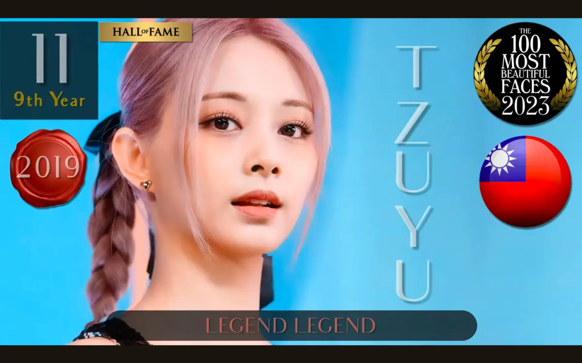▲2023「全球百大美女」、「全球百大帥哥」榜單公布，子瑜奪下第11名。（圖／翻攝翻攝TC Candler YT）