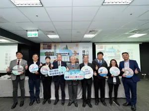 ▲六都交通首長聯合發布宣言，一起為優化台灣交通努力。（圖／台中市府提供）
