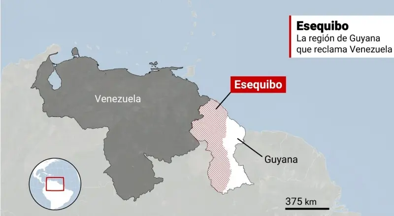 ▲委內瑞拉、蓋亞那近期陷入對石油蘊藏豐富的艾瑟奎波（Essequibo）領土的激烈外交爭端。（圖／美聯社／達志影像）