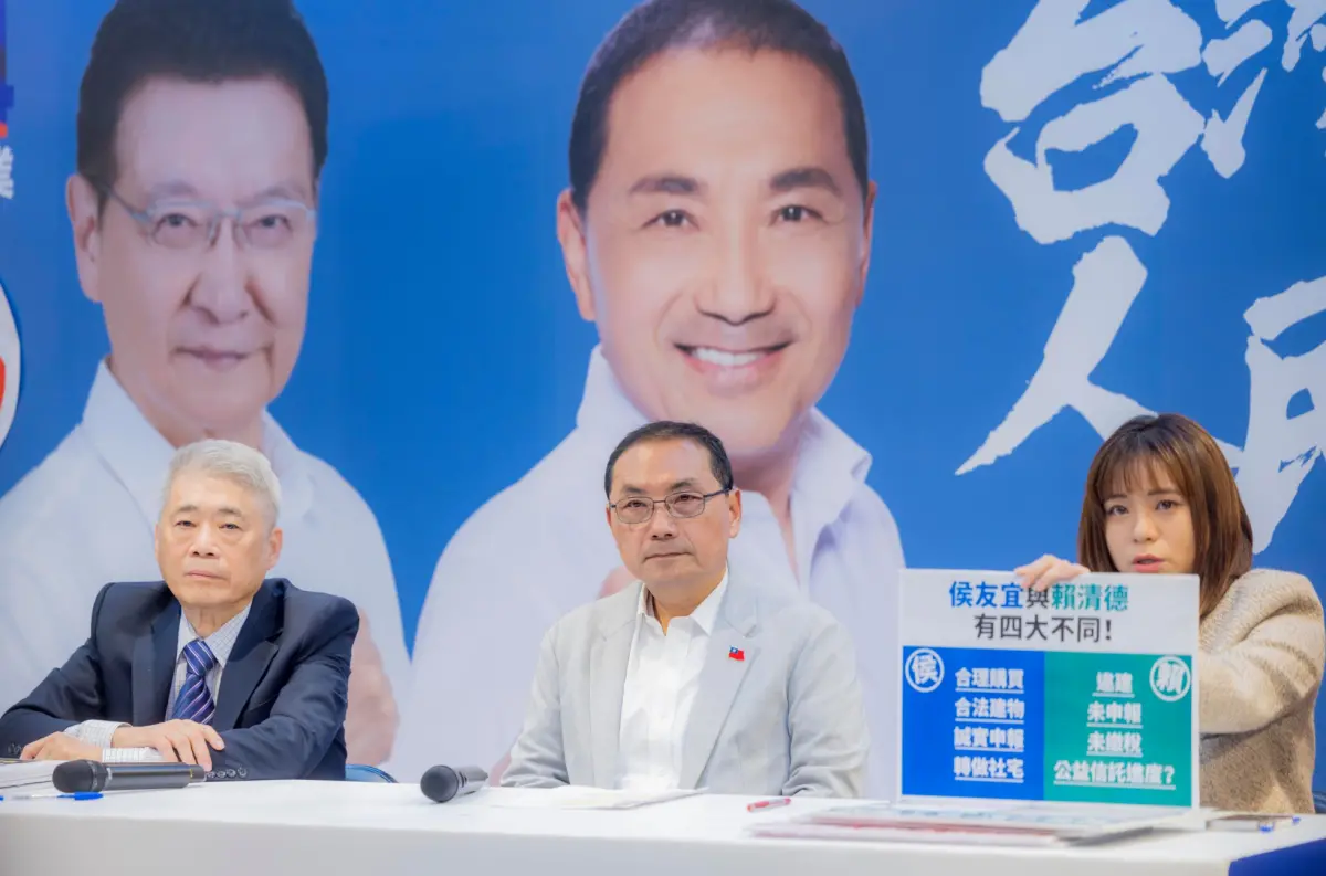 ▲侯友宜今日親上火線召開記者會。（圖／侯辦提供）