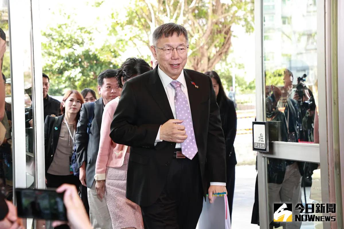 ▲民眾黨總統候選人柯文哲出席2024總統大選電視辯論會。（圖／記者葉政勳攝 , 2023.12.30）