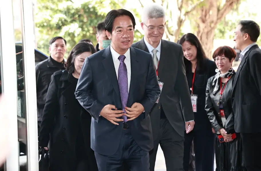 ▲2024總統大選唯一一場電視辯論會下午登場，賴清德出席。（圖／記者陳明中攝，2023.12.30）