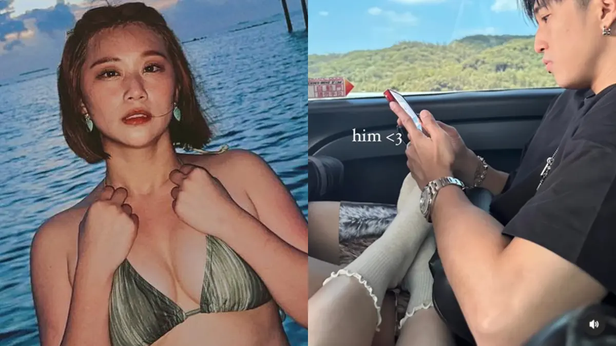 ▲焦凡凡（左圖）和婁峻碩私密影片曝光。（圖／翻攝自焦凡凡IG）