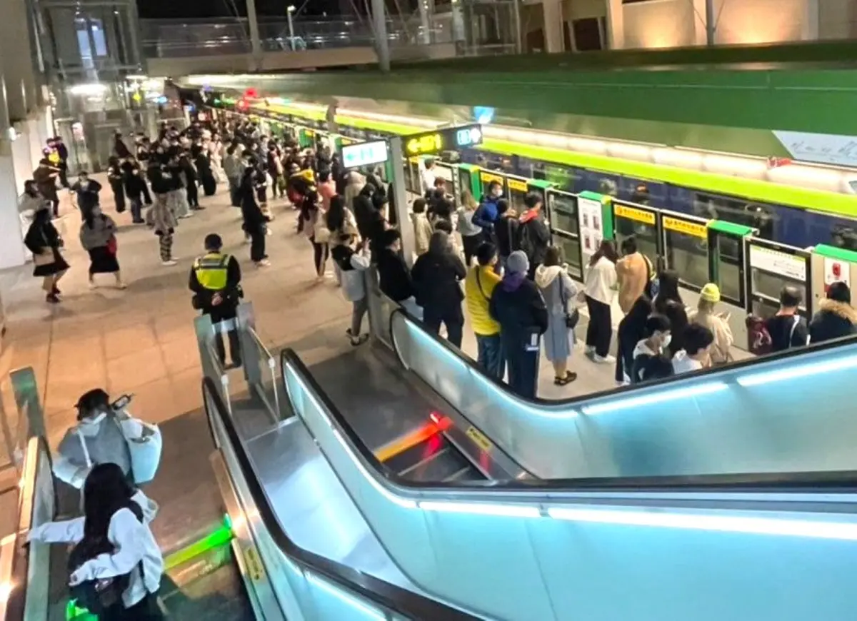 ▲台中捷運跨年運量創下新高紀錄(圖／中捷提供2024.1.1)