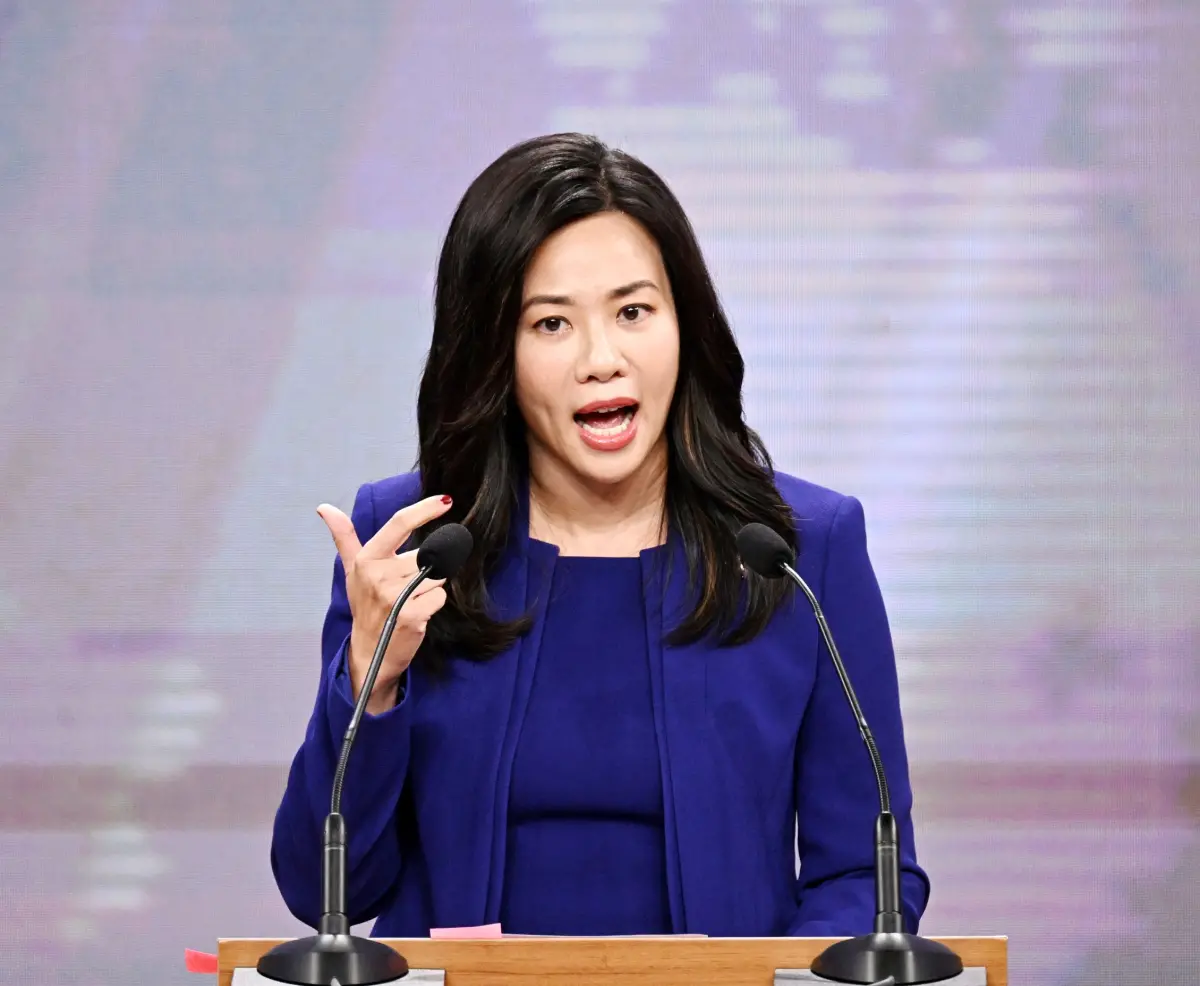 ▲2024總統大選逼近，將於1月13日舉行投票，今（1）日副總統候選人電視辯論會登場。（圖／台北市攝影記者聯誼會提供）