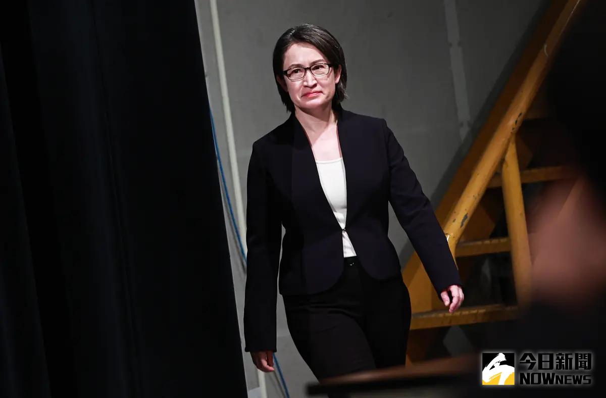 ▲蕭美琴身體微恙大燒聲撐完全場，對於自己表現回應給人民打分數。（圖／記者葉政勳攝 , 2024.01.01）