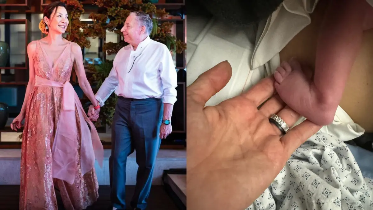 ▲61歲楊紫瓊（左圖左）才剛與尚陶德（左圖右）結婚，突曬「嫩嬰腳丫照」曝喜訊：「2024幸福的奇蹟。」（圖／楊紫瓊Instagram）