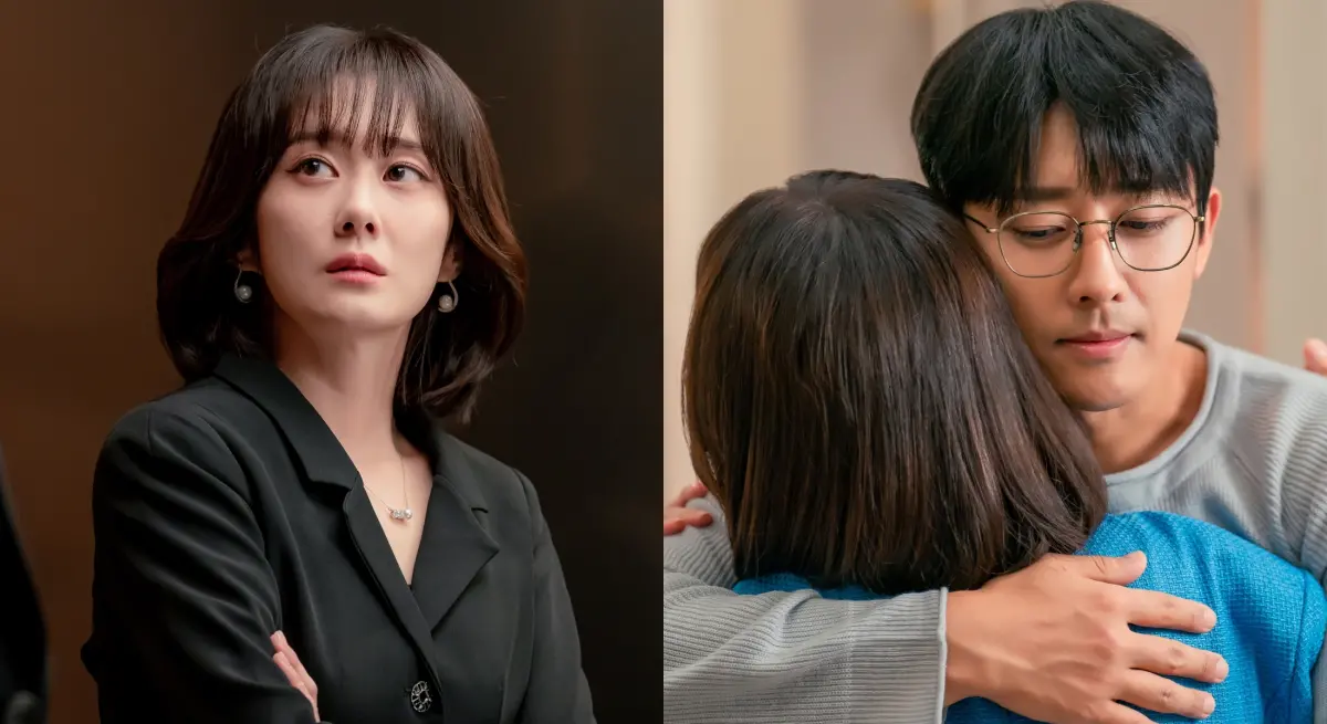 ▲張娜拉（左）跟孫浩俊繼《告白夫婦GO BACK》後二度演夫妻，但男生在《我的Happy Ending》中疑似出軌偷吃老婆閨密。（圖／Hami Video）