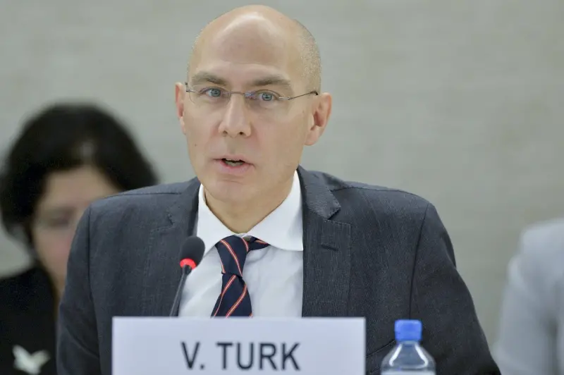 ▲聯合國人權事務高級專員圖克(Volker Turk)。(UN Photo / Jean-Marc Ferré)