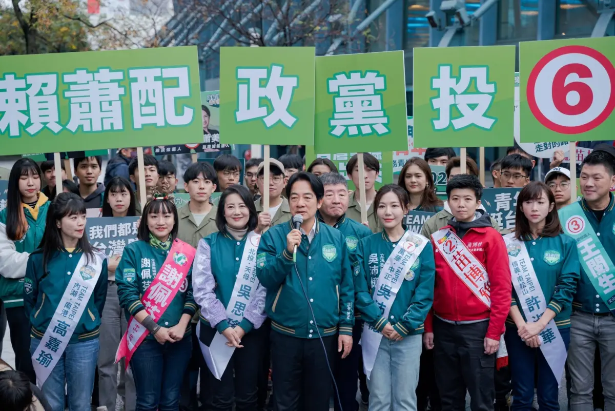 ▲賴清德譴責中國介選，挺羅致政。（圖／記者陳佩君攝，2023.01.03）