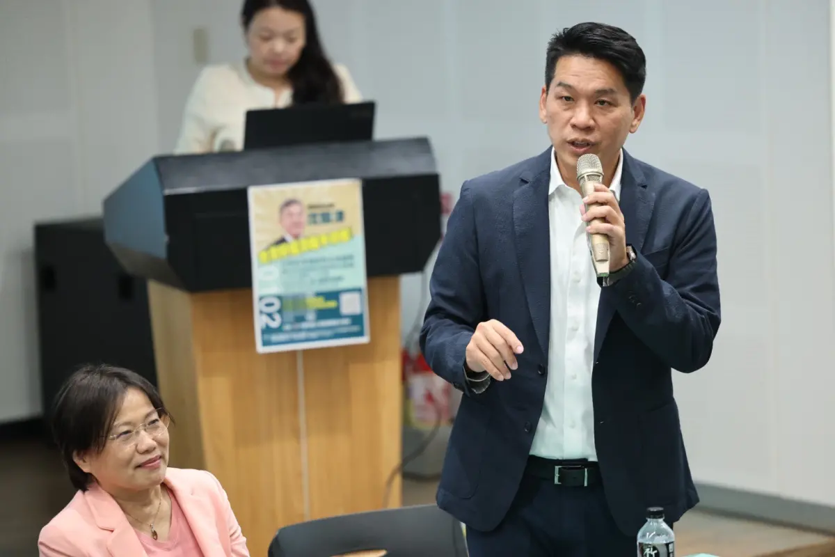 ▲陽明交大高雄設分部，有國民黨市議員批評輔選意味濃，左楠立委候選人李柏毅反嗆挺左楠發展就別扯後腿。（圖／立委候選人李柏毅提供）