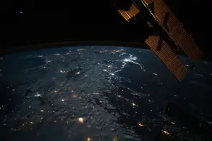 ▲中亞土耳其上空夜拍照。（圖／取自NASA's Johnson Space Center 臉書）