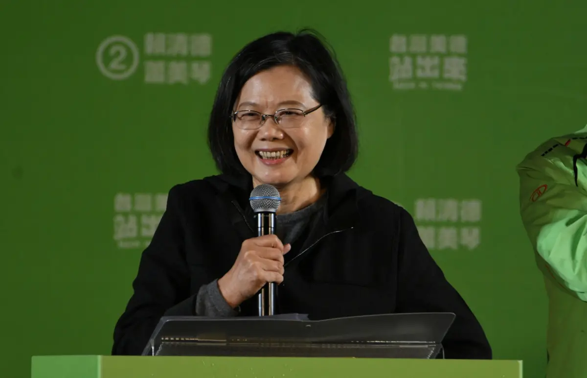 ▲蔡英文出席造勢任內已有10個國家與我斷交。（圖／記者林調遜攝，2023.01.03）