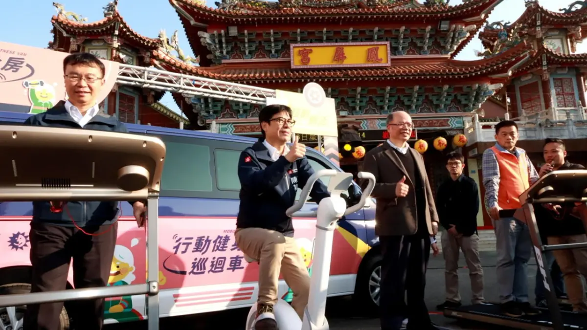 ▲「行動健身房巡迴車」鳳屏宮為專案第一階段首發運動據點，預定於1月5日啟動執行。（圖／高市府運發局提供）