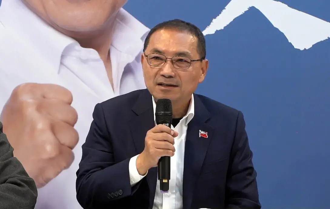 ▲國民黨總統候選人侯友宜。(翻攝自侯友宜臉書直播)