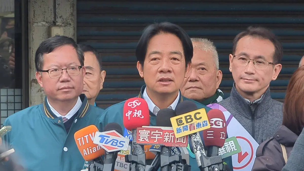 ▲賴清德上午接受媒體訪問。（圖／記者陳佩君攝，2023.01.04）