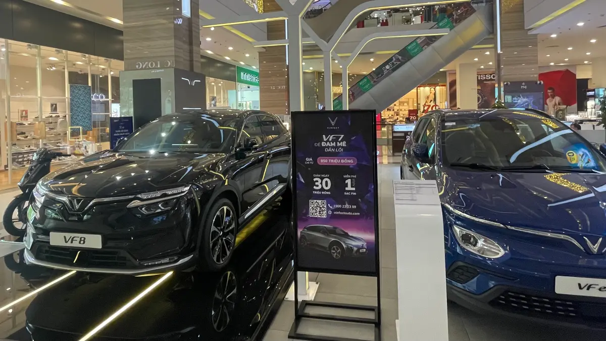 ▲ 越南電動車商VinFast打算在今年進軍東南亞，並預計在印度建電池廠。（圖／記者賴正琳攝於2023.09.23）