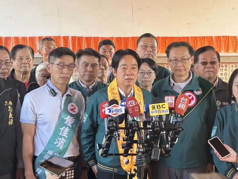 ▲賴清德表示，未來如果他們籌組聯合政府，只不過是黑金政權而已。（圖／賴競辦提供）