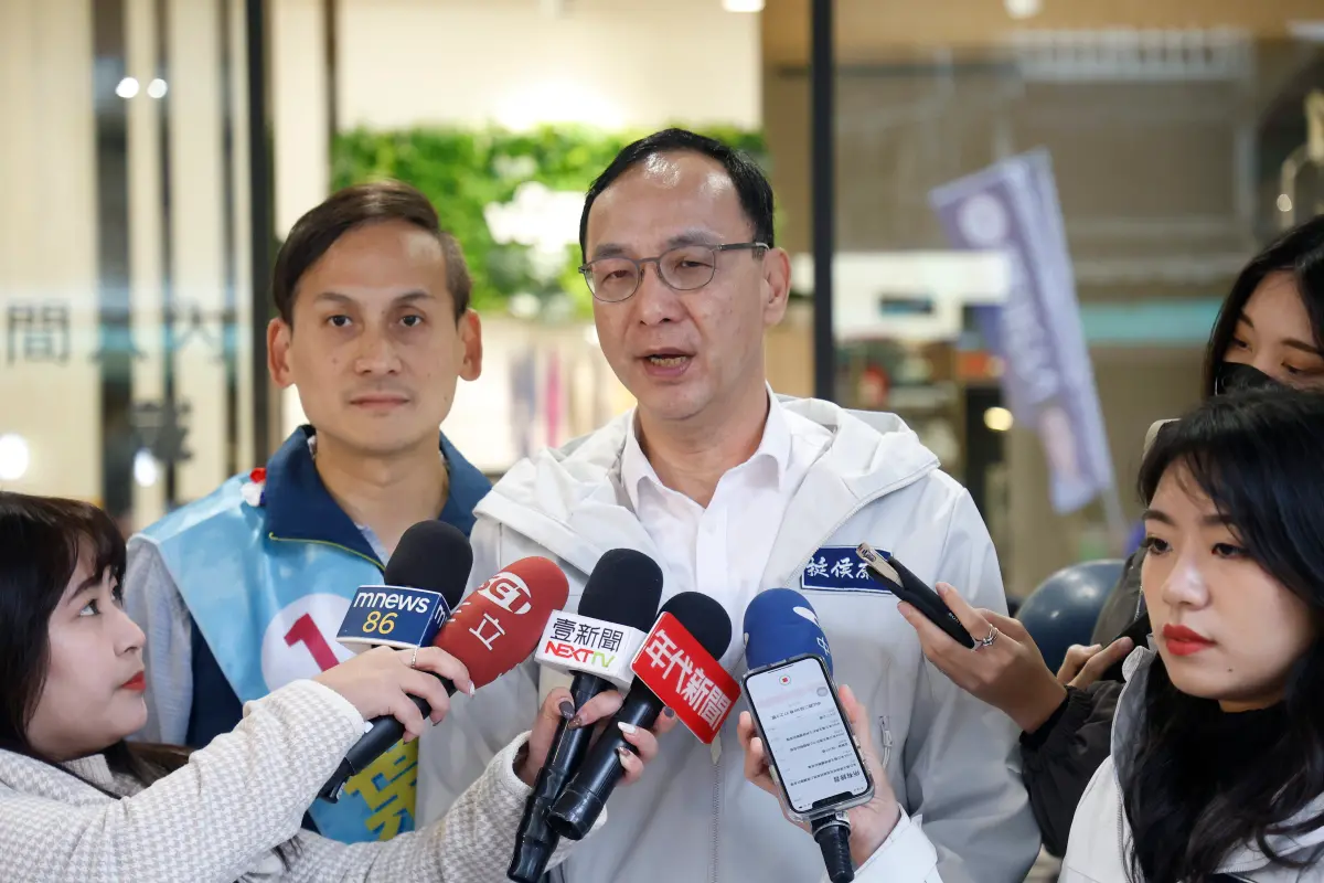 ▲國民黨主席朱立倫說，會尊重郭台銘的選擇。（圖／國民黨提供）