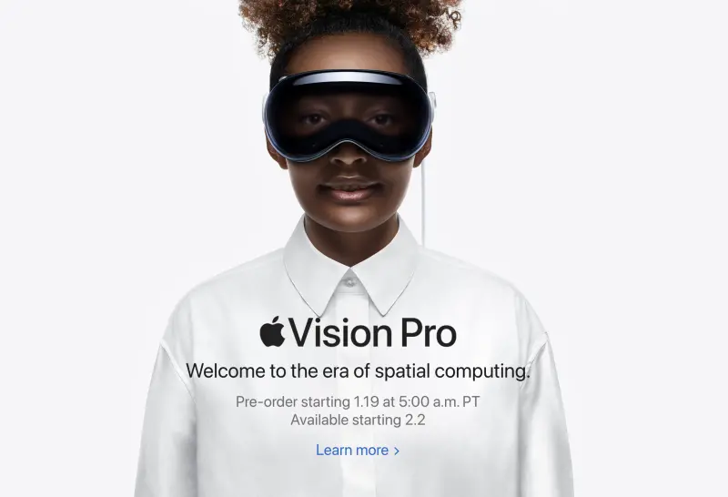 ▲蘋果(Apple)頭戴裝置Vision Pro真的來了!官方無預警宣布將在美國時間2月2日上市,下周1月19日開放預購。(圖/翻攝官網)