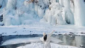 ▲韓國青陽冰柱噴泉慶典，可以拍到難得一見冰雪美景。（圖／KKday提供）