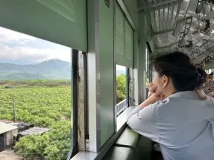 藍皮解憂號單程車票主要路線為枋寮->台東,沿途有專業導覽員導覽解說,還會在特色車站停留讓旅客進行當地觀光。(圖/高雄福華飯店提供) ▲藍皮解憂號單程車票主要路線為枋寮->台東,沿途有專業導覽員導覽解說,還會在特色車站停留讓旅客進行當地觀光。(圖/高雄福華飯店提供)