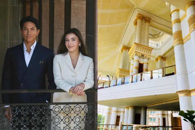 ▲汶萊王子阿布杜馬丁正展開一系列的婚禮儀式，汶萊旅遊業者則透露，汶萊的酒店很早便被訂滿，足見王室婚禮的吸引力。右圖為汶萊的酒店。（圖／翻攝自Instagram）