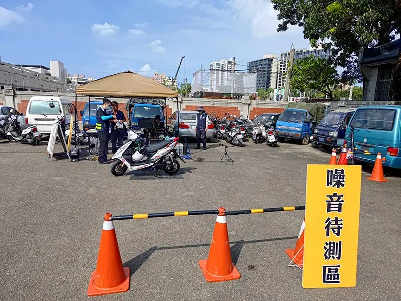 ▲113年新制噪音車檢測，呼籲民眾遵守規定以免受罰（圖／台南市政府環保局提供）