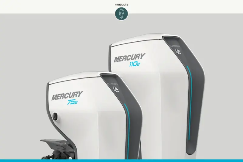 ▲ 船外機也要電動化，Mercury Marine於CES展中發表最新電動船外機Avator 75e/110e 