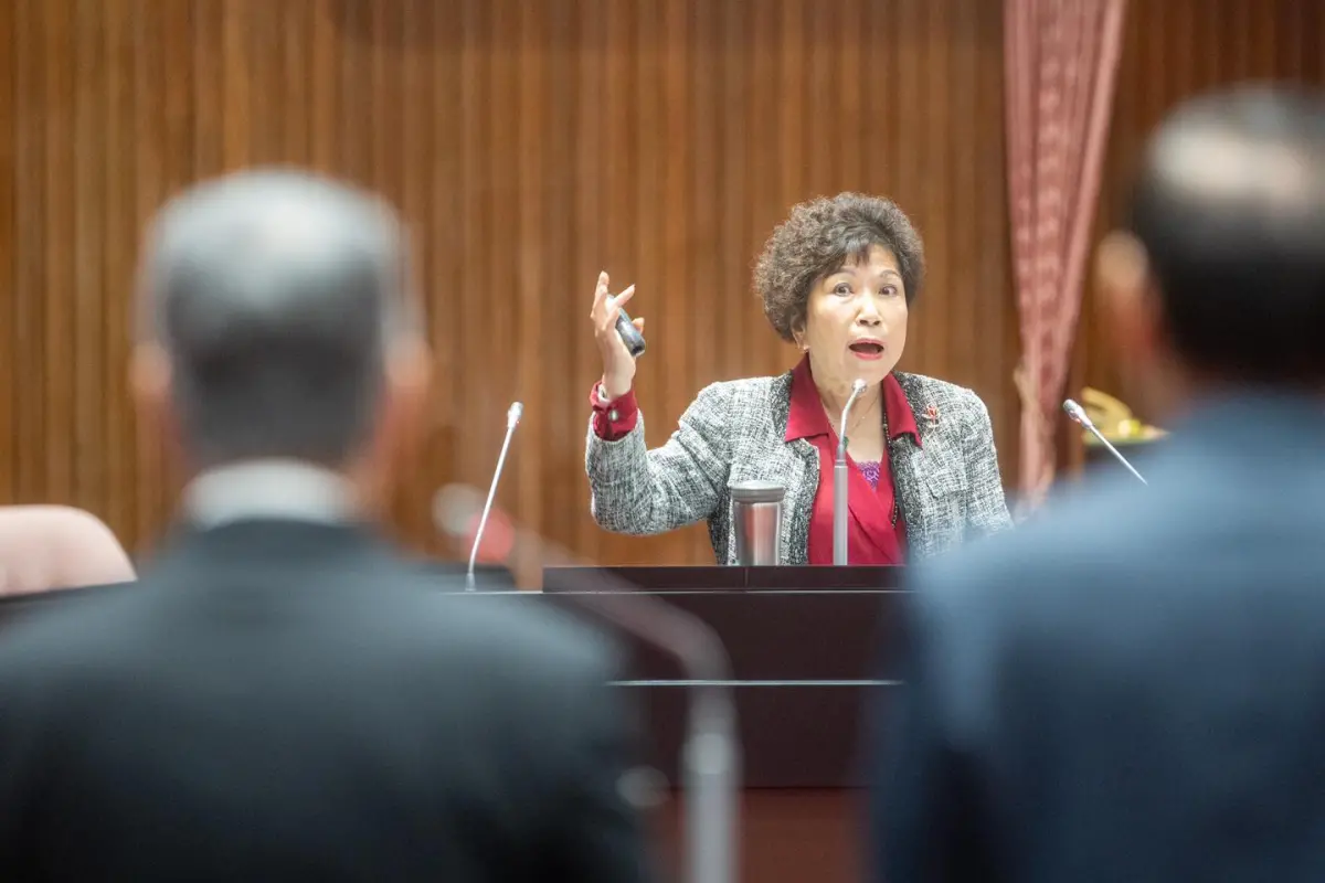 ▲基層員警第一時間標記立委游毓蘭求助。（圖／取自游毓蘭臉書）