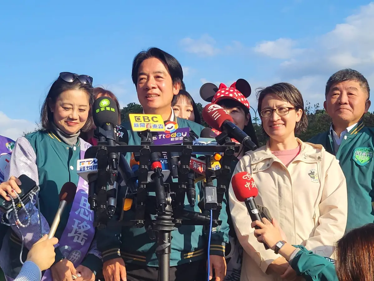 ▲賴清德、蕭美琴下午合體進行車掃。（圖／記者陳佩君攝，2023.01.12）