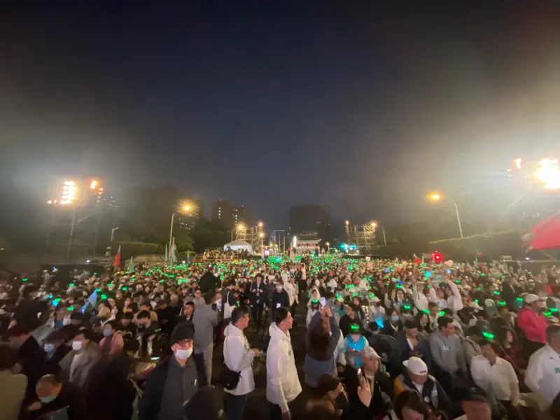 ▲凱道人潮爆滿。（圖／呂炯昌攝，2024.01.12）