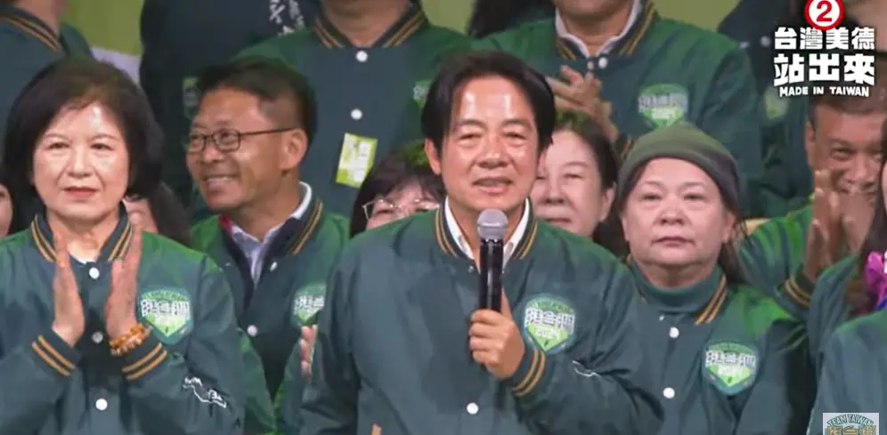 ▲賴清德晚間帶著妻子一起現身造勢。（圖／賴清德臉書）